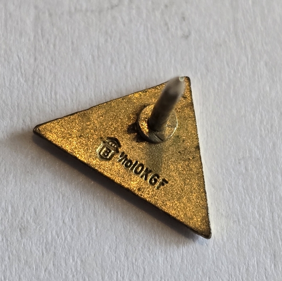 Vintage pin Telephone Pioneers of America triangle telecom telecommunications - Picture 4 of 9